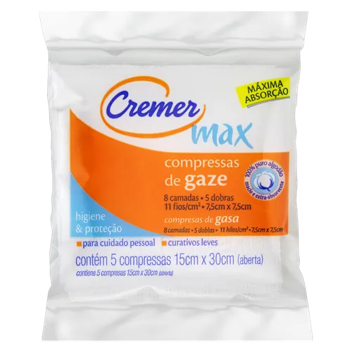 COMPR DE GAZE CREMER C/5