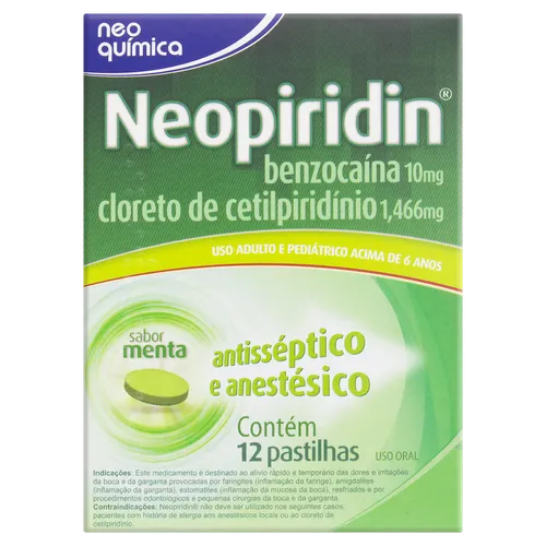 NEOPIRIDIN C/12 PASTILHAS