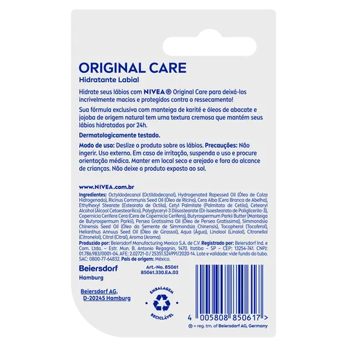 PROTETOR LABIAL NIVEA ORIGINAL