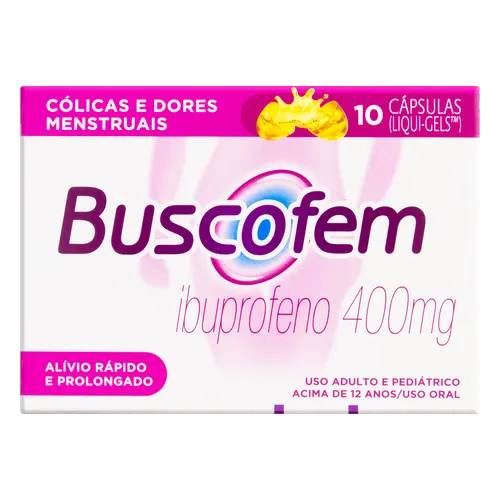 BUSCOFEM 400MG C/ 10CAPS