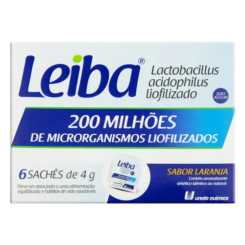 LEIBA SACHE C/6 LARANJA 1G