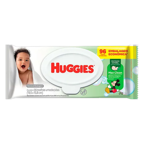 HUGGIES VERDE C/96 LENCOS FLIP