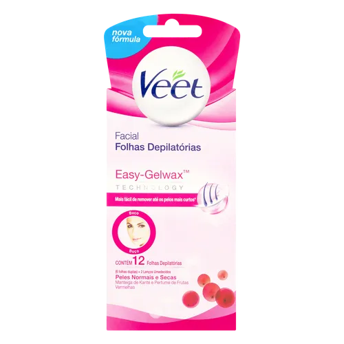VEET FOLHA PRONTA  FACIAL PELE