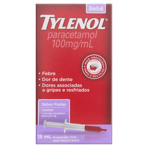 TYLENOL 100MG BEBE 15ML+SERING