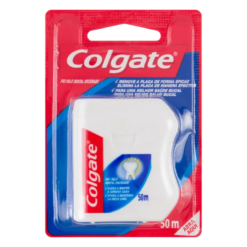 FIO DENTAL COLGATE ENCERADO 50