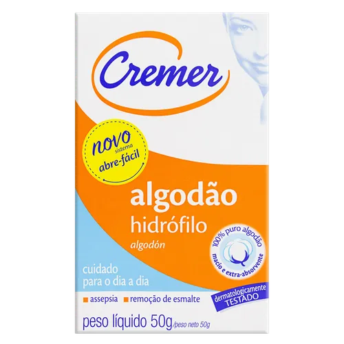 CREMER ALGODAO CAIXA 50G