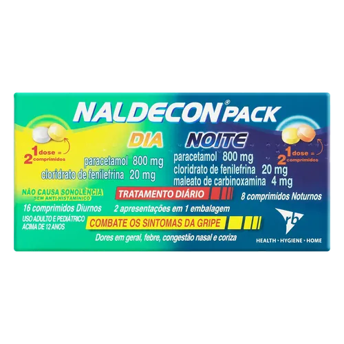 NALDECON PACK DIA/NOITE 24CP