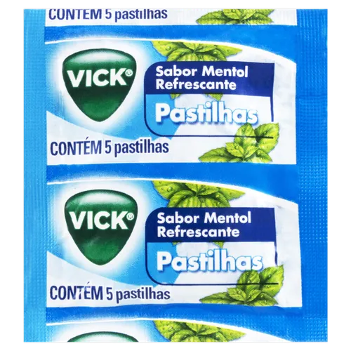 VICK PASTILHAS 5 UNIDADES MENT
