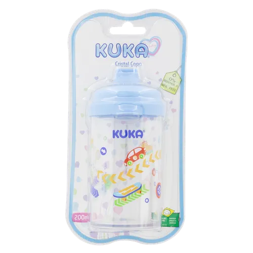 COPO KUKA CRISTAL AZUL