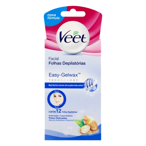 VEET FOLHA PRONTA FACIAL C/12