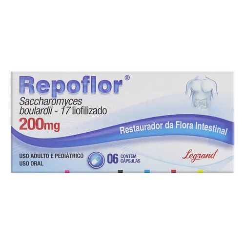 REPOFLOR 200MG C/6 CAPS