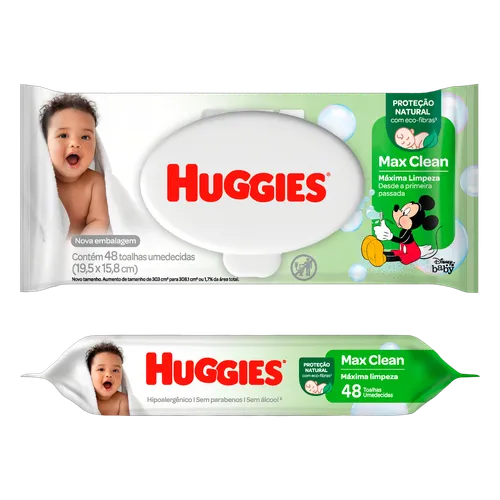 HUGGIES TOALHAS UMEDECIDAS 48T