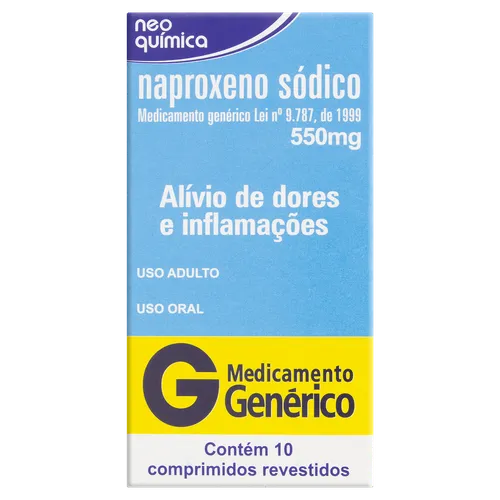 NAPROXENO 550MG C/10 COMP